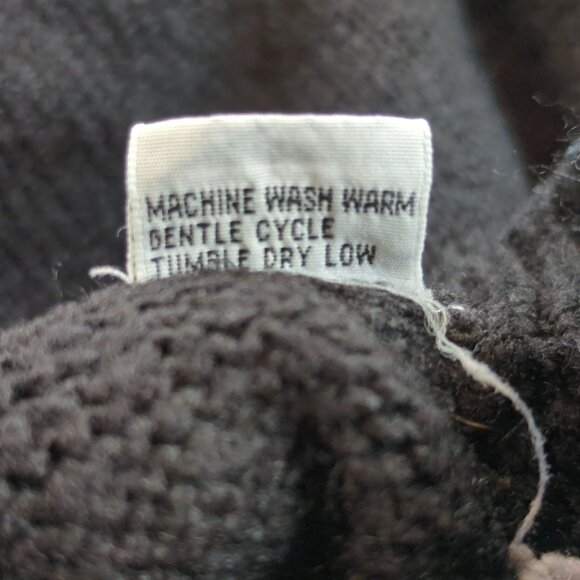 Vintage Honors Misses Sweater Women’s L Black White Floral Embroidered Argyle - Picture 7 of 12